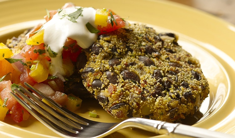 Black Bean Cakes With Tomato Salsa