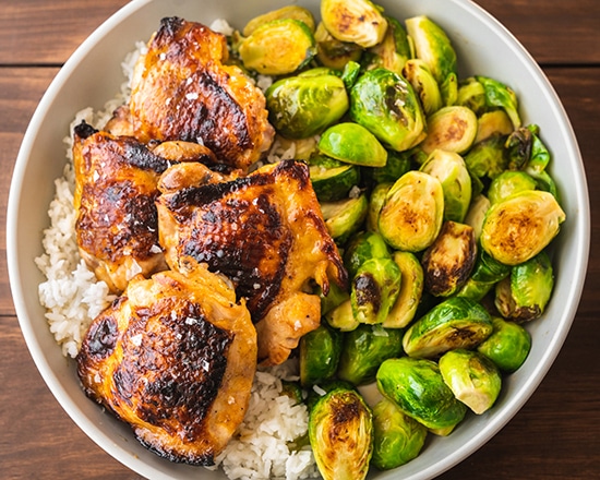 Honey Lime Chicken with Brussels Sprouts