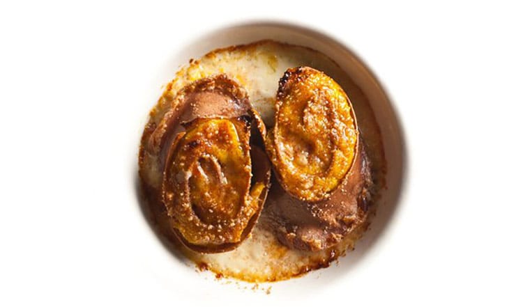 Rolled Pasta with Pumpkin and Chestnut