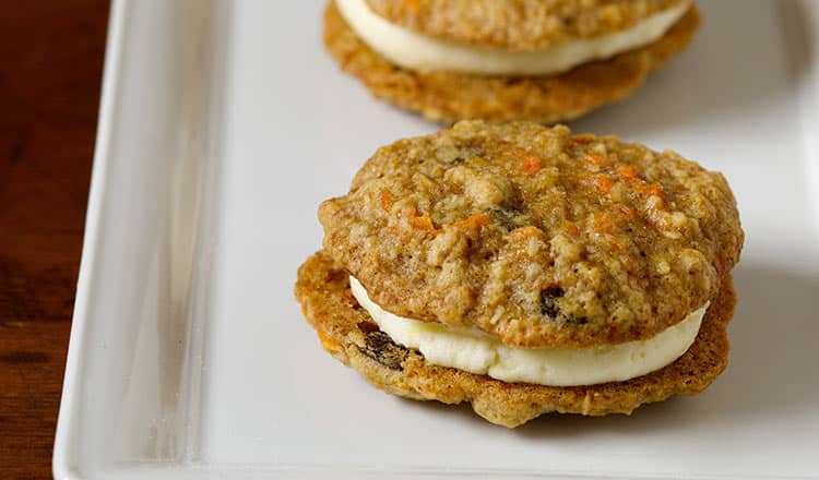 Carrot Cake Sandwich Cookies