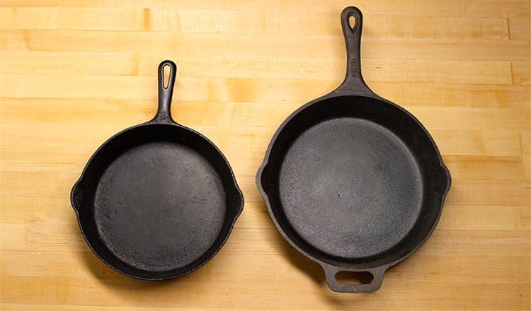 Cast iron pans