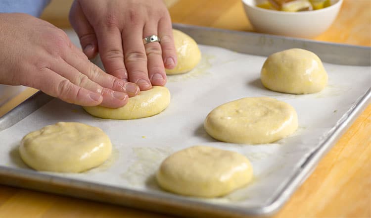 making hamburger buns
