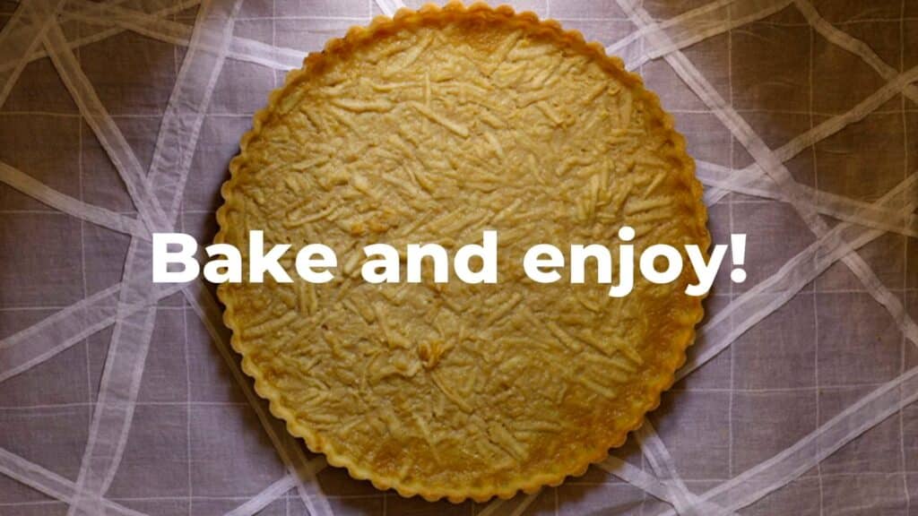 Apple Cider Custard Tart