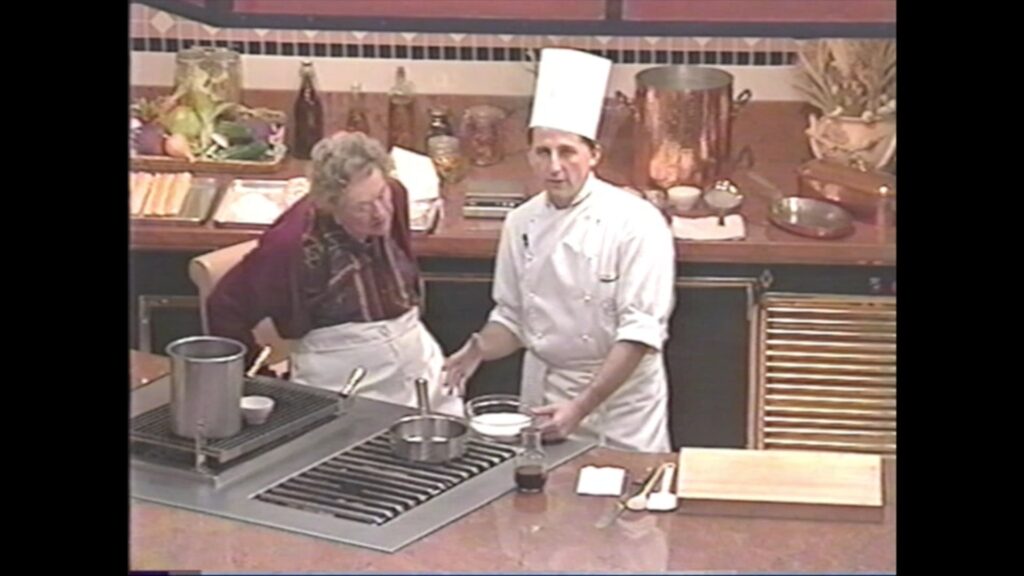 Cardinal Slice Demonstration by Julia Child and Markus Farbinger