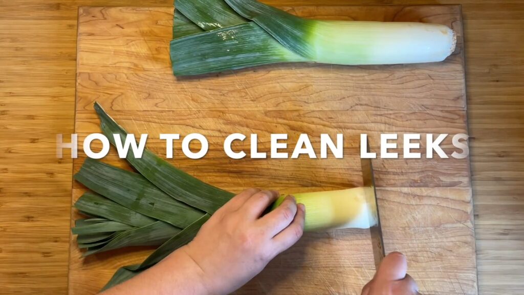 Cleaning Leeks