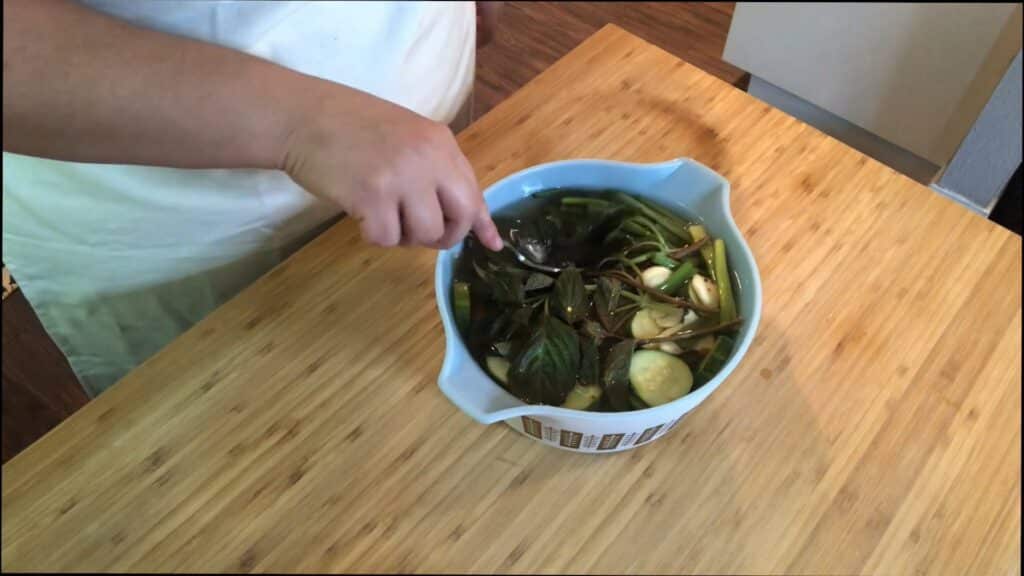 Making Refrigerator Pickles