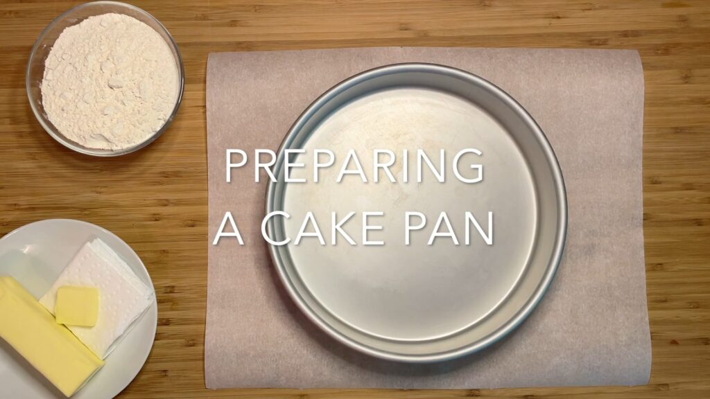 Preparing a Cake Pan