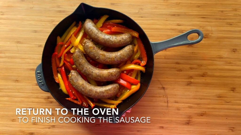 Roasted Sausage with Sweet and Sour Peppers