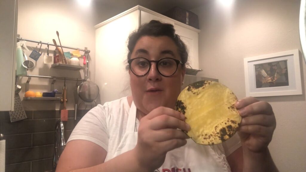 Toasting Corn Tortillas